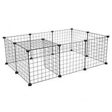 Pet Playpen, Small Animal Cage Indoor Portable Metal Wire Yard Fence for Small Animals, Guinea Pigs, Rabbits Kennel Crate Fence Tent