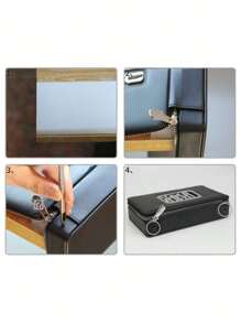 10 PCS Bag Metal Rivet Snap DIY Purse Handbag Belt Connector Bag Screw Nail Luggage Buckle Studs Button Hardware Accessories Leather Crafts Diy Bag Hardware Buckle Ear Accessories Screw Accessories - Silver - View 6