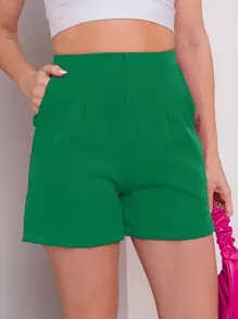 Women Shorts - 綠色 - 查看 1