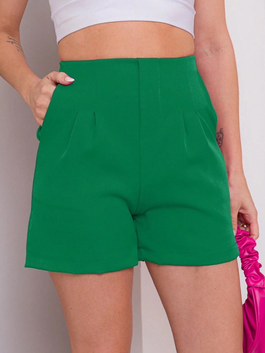 Women Shorts - 綠色 - 查看 1