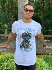 Men T-Shirts - 白色 - 查看 3