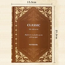 Libretas Libreta Vintage Pasta Dura 160 Hojas-32k A5 - Óxido marrón - Ver 2