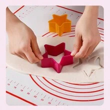 5入組/套隨機色料理模具套裝,包括餅乾,慕斯環,蛋糕模具,花型模具,巧克力星星模具