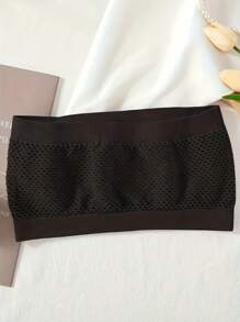 4入組無肩帶空心設計內衣,透氣彈性,無鋼圈 - 彩色 - 查看 5