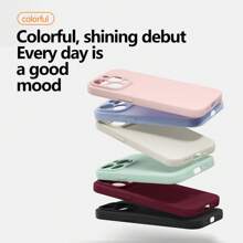 Luxury Magnetic Liquid Silicone Wireless Charging Case Compatible With Apple IPhone 16 15 14 13 12 11 Pro Max Lens Protection Phone Back Cover X XS MAX XR 12 13 Mini 14 Plus Soft Silicone Simple Cases Accessories - Purple - View 4