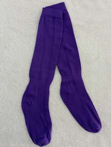 CALCETAS DEPORTIVAS INFANTILES FUTBOL VOLEY BEISBOL BASQUET - Morado - Ver 2