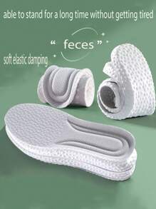 1對高彈性超級柔軟踩著舒服鞋墊 - 灰色 - 查看 2