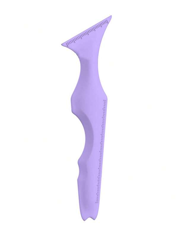 Plantilla Multifuncional Para Delinear Los Ojos, 1 Pieza En Silicona Morado Reutilizable E Impermeable Como Herramienta Para Delinear Ojos, Pinceles Marcadores Y Afiladores Para Delinear Gatos, Ahumados, Puntas Anguladas Y Alitas Pequeñas, Plantilla Para Delinear Ojos Y Cejas, Guía Rápida Y Fácil Para Principiantes, Delineador De Sombras En Gel Y Pomada Para Cejas En Negro