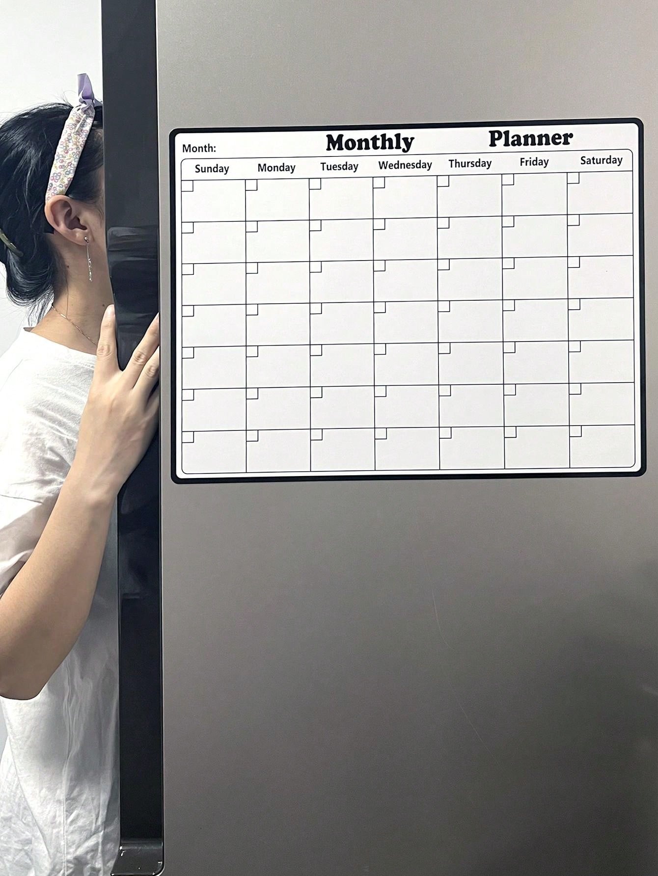 One Piece Refrigerator Calendar Whiteboard