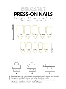 換個指甲造型，24入組杏仁形全覆式亮面淺紫色假指甲，適合女性和女孩們日常佩戴及跳舞派對貼片指甲美甲用品 - 淡紫色 - 查看 4