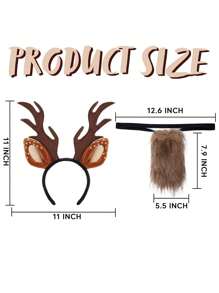 Spooktacular Creations Halloween Deer Headband With Fawn Tail Accesories Set, Antler Headband Reindeer Costume For Girls Women Halloween Dress Up Cosplay Party - Nhiều màu - Xem 7