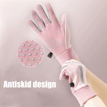 Winter Cycling Warm Fluffy Thickened Windproof Insulated Gloves-1 Pair- Rose Red Thermal, Hand Warmer, Suitable For Skiing, Snowboarding, Winter Outdoor Activities, Winter Gloves, Ski Gloves, Snow Gloves - Hot Pink - View 7