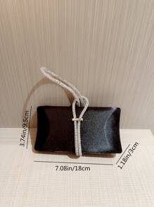 Bolso de noche elegante decorado con pedrería brillante, glamuroso y elegante, con incrustaciones de diamantes de imitación para señoras, bolso de cena para fiesta de chicas y mujeres, perfecto para fiestas, bodas, graduaciones o banquetes, ideal para regalar a mujeres