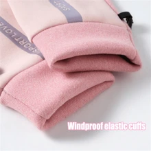 Guanti termici antivento da ciclismo invernali, guanti imbottiti termicamente spessi e antifreddo, rosa (1 paio), guanti invernali, scaldamani, guanti da sci, guanti da neve