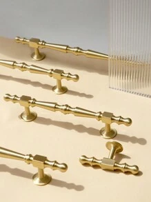 brass handle small French light luxury cabinet door handle retro wardrobe cabinet gold drawer handle
