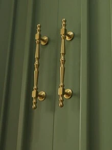 brass handle small French light luxury cabinet door handle retro wardrobe cabinet gold drawer handle