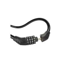 1pc Bicycle 4-digit Combination Lock, Steel Wire Chain Anti-theft Riding Equipment - Orange - View 3