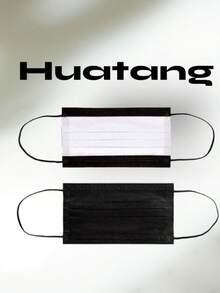 Cubrebocas Tricapa De Polipropileno en Caja de 50 piezas - Negro - Ver 4