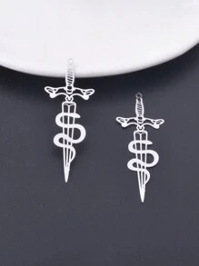 10pcs Brass Gold-color Mushroom Snake Design Stainless Steel Pendant For Earring/necklace/bracelet Craft