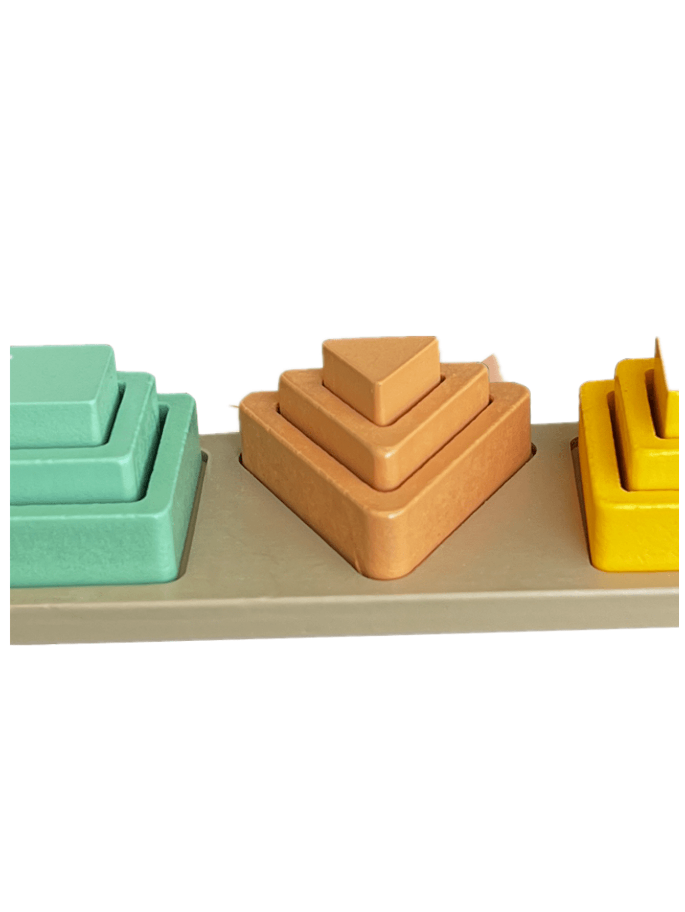 Geometric Shape Matching Set Of Columns Building Blocks Toys Montessori