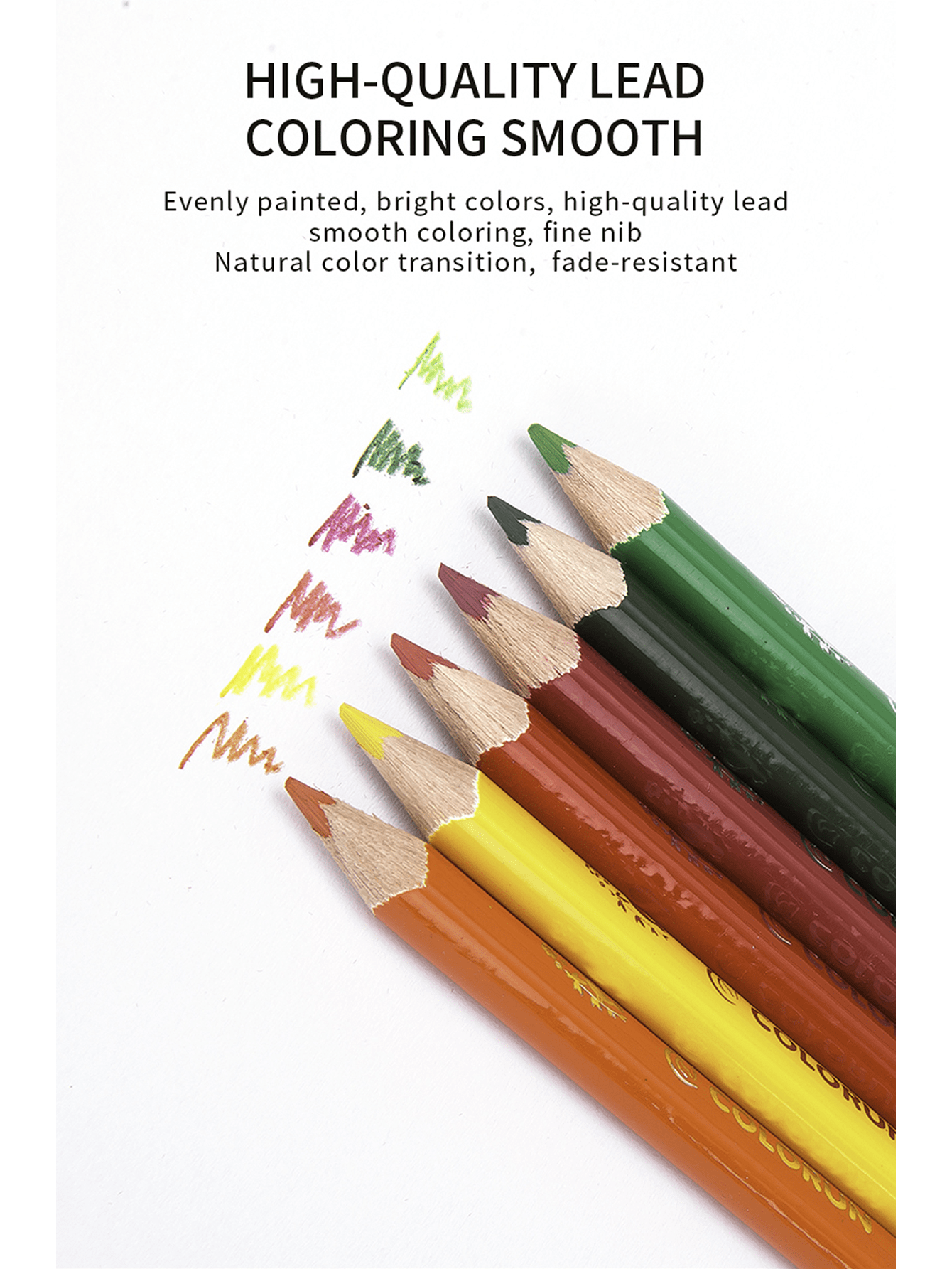 Deli Mini Colored Pencils 12Pcs Lead Colored Pencil Set Comfort Grip