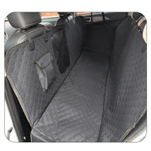 1pc Waterproof Pet Car Mat For Rear Seat, Full Coverage Pet Car Seat Cover, Automotive Accessories - Black - View 3