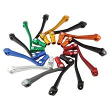 Powermotor摩托車部件換擋手柄和踏板起動器,適用於越野摩托車,cnc鋁合金製成,綠色和黑色配色 - 黑色 - 查看 2