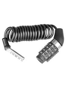 1pc Bicycle Mini Password Lock Portable Helmet Lock Durable Steel Wire Lock Mountain Bike Frame Lock Bicycle Accessories - Black - View 6