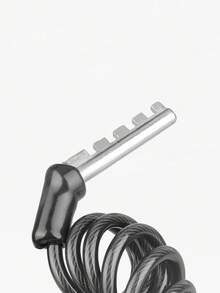 1pc Bicycle Mini Password Lock Portable Helmet Lock Durable Steel Wire Lock Mountain Bike Frame Lock Bicycle Accessories - Black - View 7