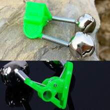 5pcs Plastic Clamp Bell Fishing Rod Bell Alarm - Green - View 2