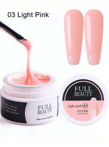 15毫升亞克力uv延伸甲凝膠粉紅色指甲油,修復破損甲片,建造美甲膠