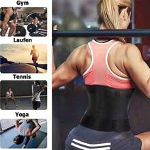 运动户外女士腰部训练器，带压缩腰带、桑拿腰带、运动/腰部修身带、腹部裹巾/带和塑身器