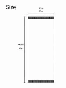 1pc Black Simple Linen Crinkle Studded Scarf, Warm Winter Shawl Neck Wrap - Black - View 4