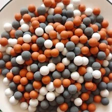 Filtration Stone Bead Balls for Filter Shower Head - Mineral Stone Beads for Purifying Water (Red Gray White) - Multicolor - View 7