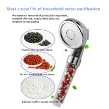 Filtration Stone Bead Balls for Filter Shower Head - Mineral Stone Beads for Purifying Water (Red Gray White) - Multicolor - View 1