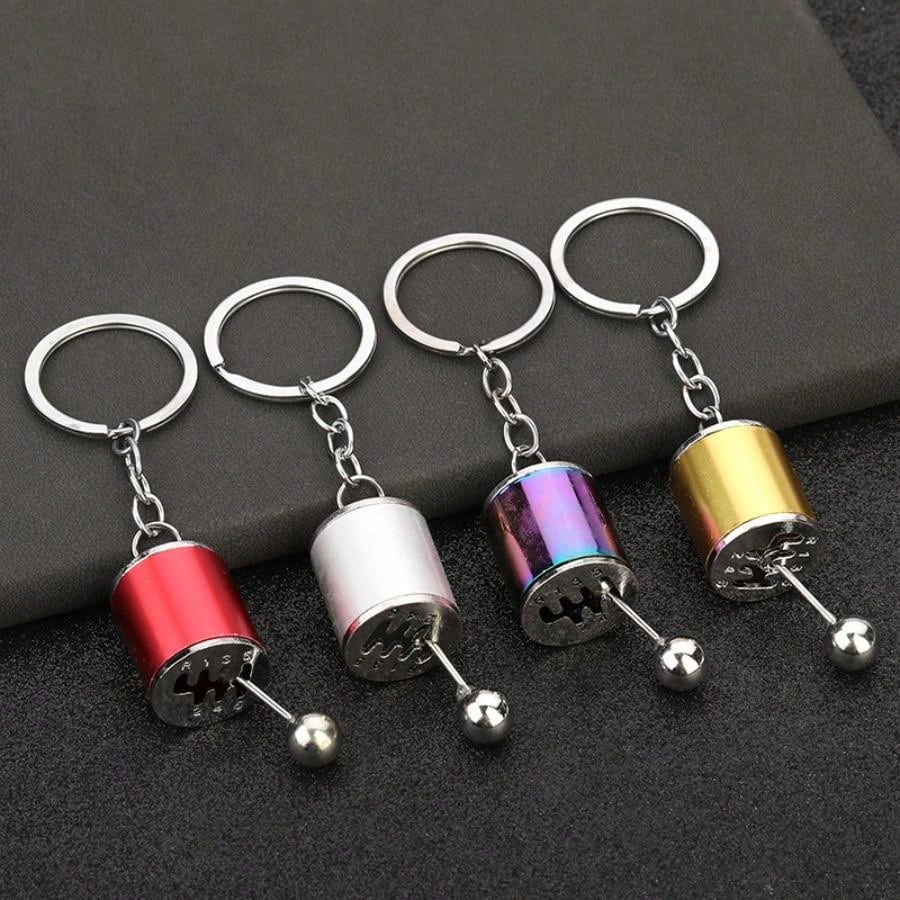 1pc Creative & Versatile Zinc Alloy Car Gear Shifter Keychain Can Be