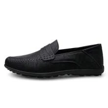 Nam Đơn giản Giày lười Giày đế bệt Với Bằng phẳng Giày cao gót , Không trượt Thiết kế Đối với Lái , Thoải mái - màu đen - Xem 4