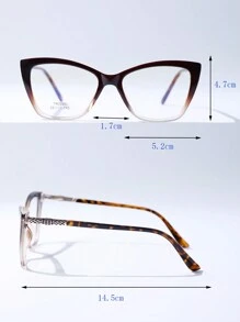 1 件女士猫眼 Tr 框透明镜片眼镜 - 彩色 - 查看 5