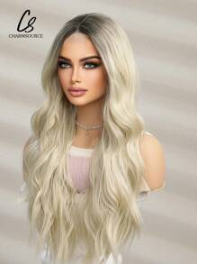 棕色漸層假髮,耐高溫4*1 U型局部蕾絲26吋婚禮派對假髮 - 彩色 - 查看 4