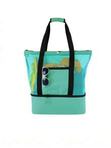 حقيبة نزهة سياحية خارجية قطعة واحدة، حقيبة تبريد جليدية، حقيبة شاطئ مشبكة للتخييم