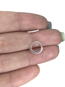 Nose Ring - Bạc - Xem 3