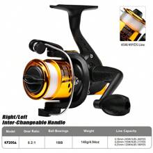 PROBEROS PROBEROS 1pc Fishing Reel Gear Ratio 5.2:1 Spinning Reel With Fishing Line Portable Angling Supplies