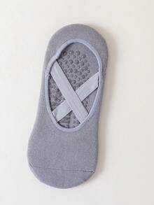 1雙非滑運動瑜伽舞蹈襪,適合日常使用 - 灰色 - 查看 5