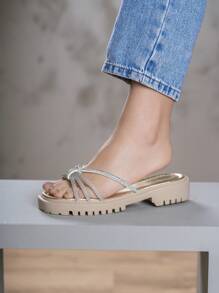 Domidona Women Platforms & Wedge Sandals - 金色 - 查看 2