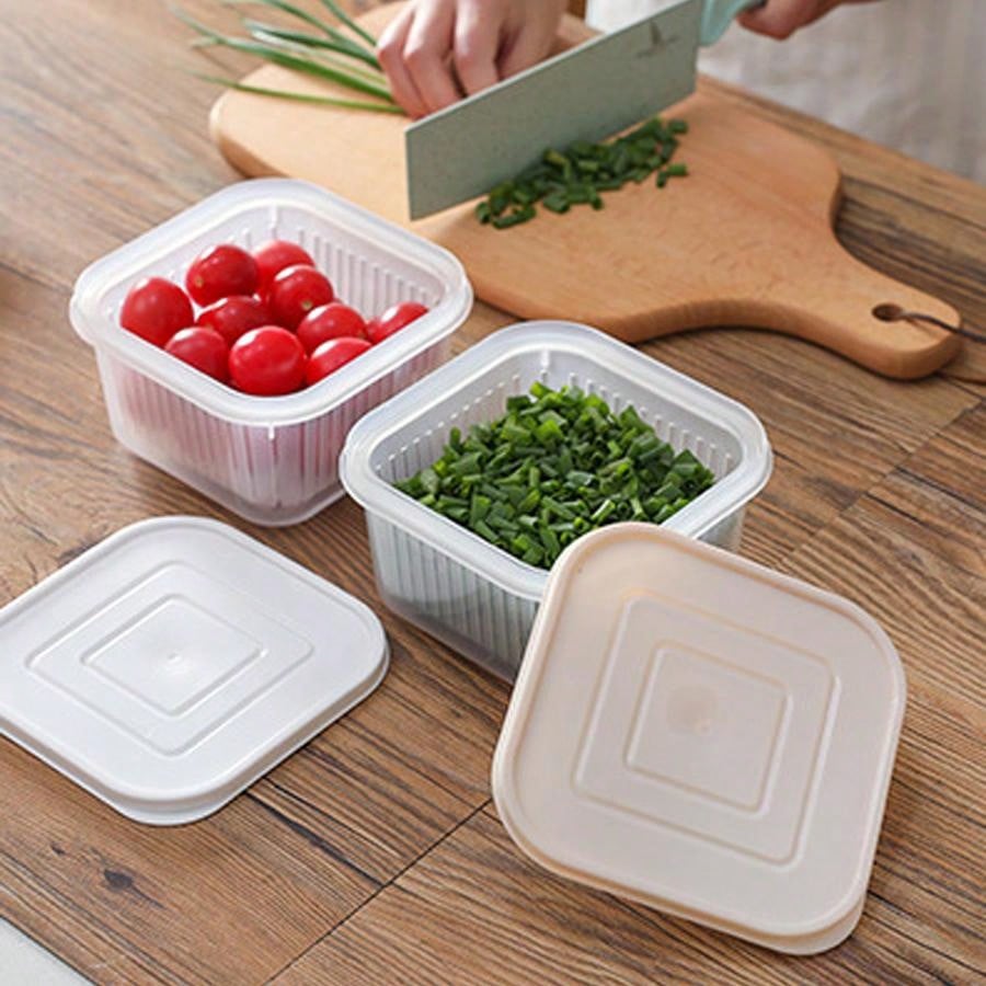 1ps Chopped Green Onion, Ginger Slices, Garlic Crisper, Refrigerator