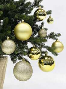 Conjunto 12 Bolas Para Árvore de Natal 5 Cm Mista Decoração Natalina