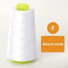 1pc 3000yds Hand Sewing Thread / 402 Conical Spool Polyester Sewing Machine Thread - purple and white - View 7