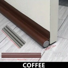 1入門底密封條,隔音用於房門,教室,學校用品,宿舍 - 咖啡棕 - 查看 1
