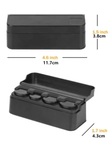 Car Coin Storage Box - Black - View 6