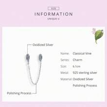 bamoer 1 PC 925 Sterling Silver Purple Shining Stone Collection Charms Love Drop Pendant fit for Charm Bracelet Vintage Pattern Beads